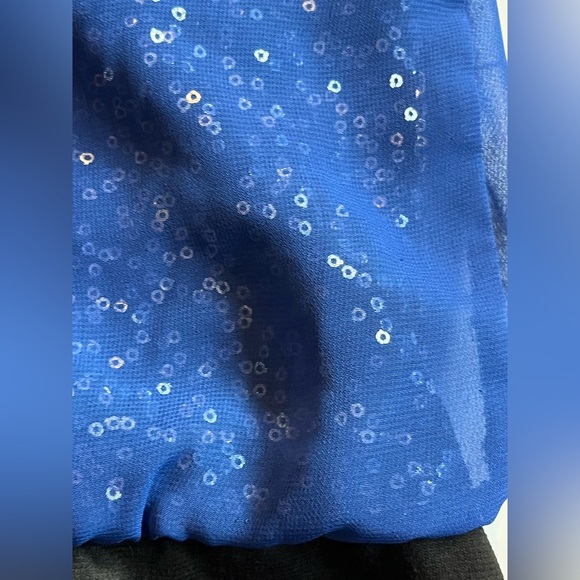 Maurices Elegant Blue and Black Women's Sequin Mini Dress Size 1X - Picture 4 of 13